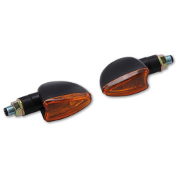 Clignotant HIGHSIDER smart Arrow Mini homologué - verre orange - la paire