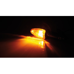 Clignotant HIGHSIDER smart Arrow Mini homologué - verre orange - la paire