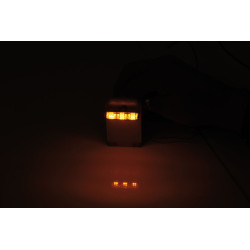Feu arrière/clignotant HIGHSIDER smart Shorty 2 Pro Module 3en1 homologué - verre fumé - la paire
