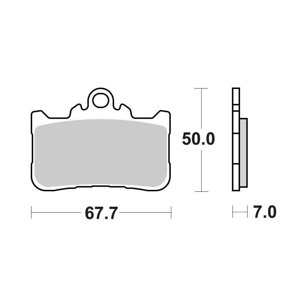Plaquettes de frein frittées BREMBO - 07HO72SA