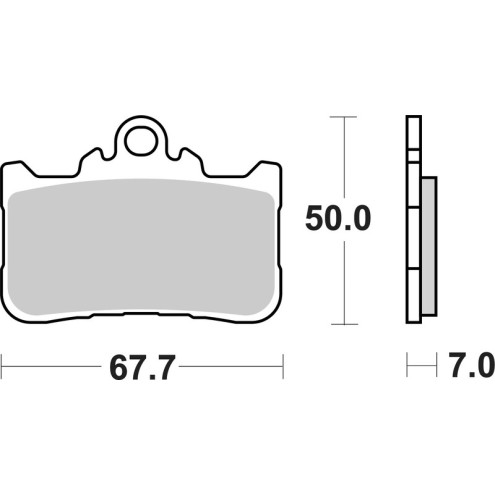 Plaquettes de frein frittées BREMBO - 07HO72SA