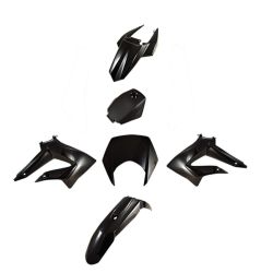 Kit plastique noir brillant TNT 6 pcs - Derbi 50 Senda