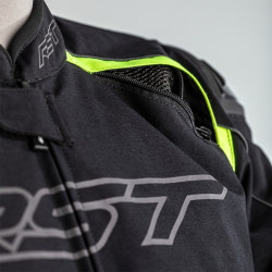 Veste RST Sabre Airbag textile noir/gris/jaune fluo