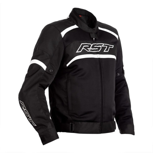 Blouson RST Pilot CE textile - noir/blanc