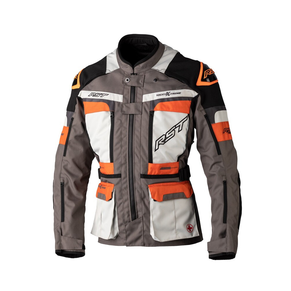 Veste RST Race Dept Adventure X-Treme CE textile - Gris/Ice/orange KTM