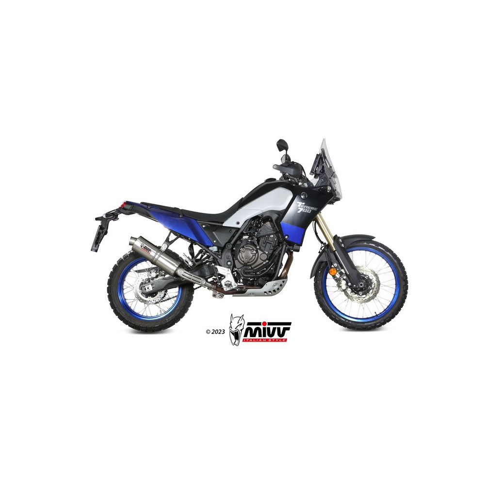 Silencieux MIVV Oval Titane - Yamaha Ténéré 700