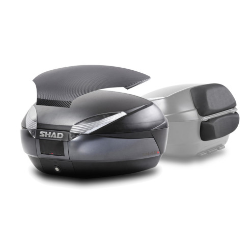 Top case + dosseret SHAD SH48 DG Dark Grey