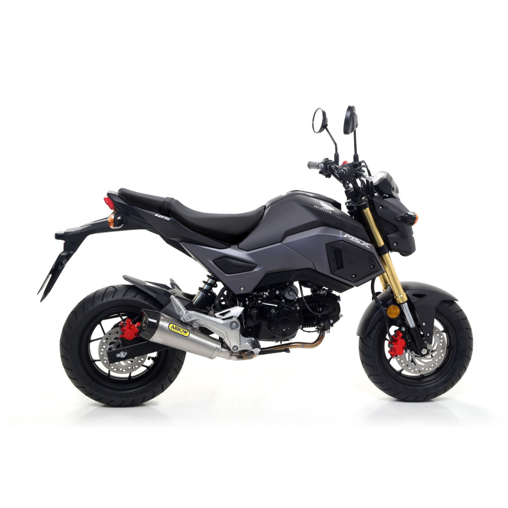 Silencieux Arrow X-Kone chromé embout carbone, Honda 125 MSX