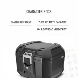 Top case SHAD Terra TR41 noir intégral