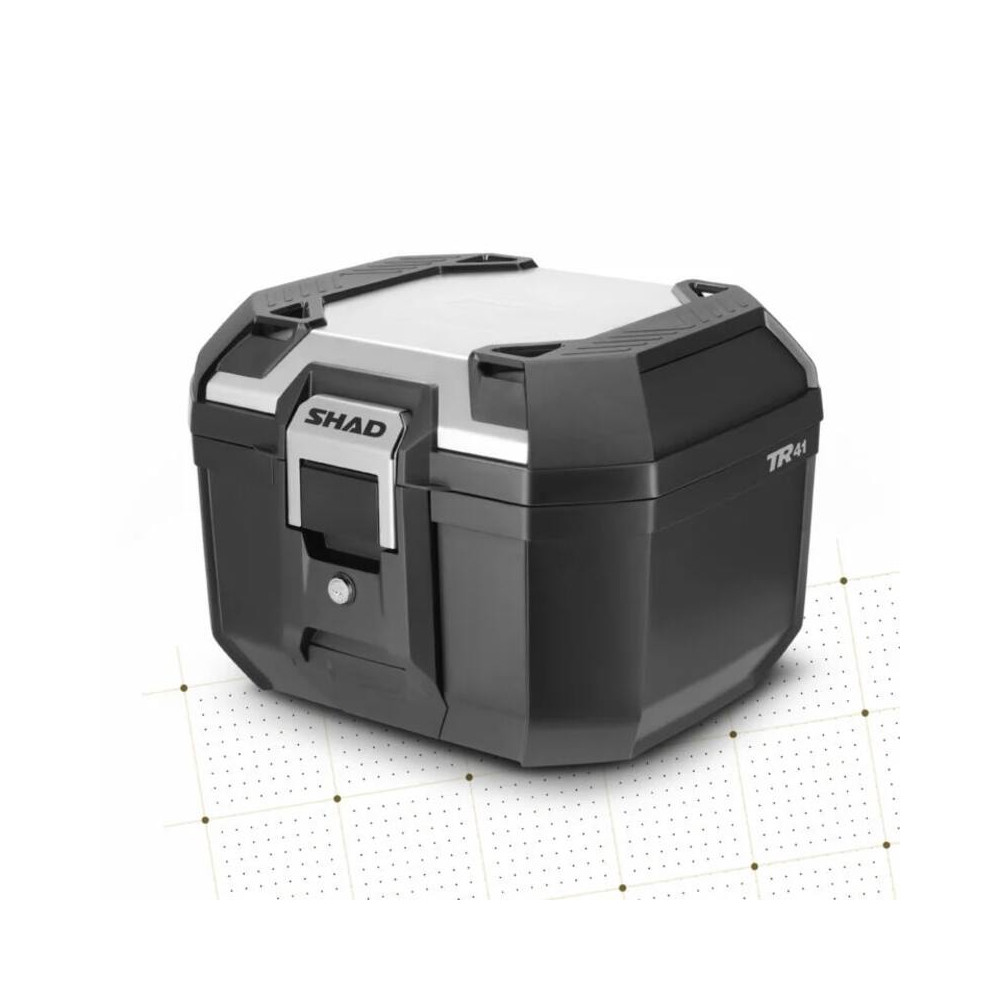 Top case SHAD Terra 41 noir/couvercle en aluminium