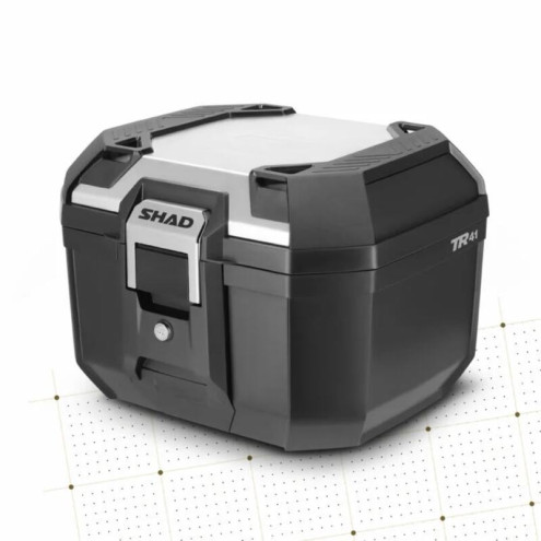 Top case SHAD Terra 41 noir/couvercle en aluminium