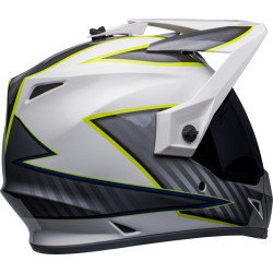 Casque BELL MX-9 Adventure Mips Dalton - Taille 2XL - Blanc/Jaune Hi-Viz