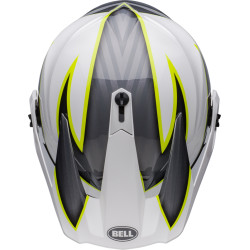 Casque BELL MX-9 Adventure Mips Dalton - Taille 2XL - Blanc/Jaune Hi-Viz