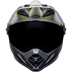 Casque BELL MX-9 Adventure Mips Dalton - Taille 2XL - Blanc/Jaune Hi-Viz