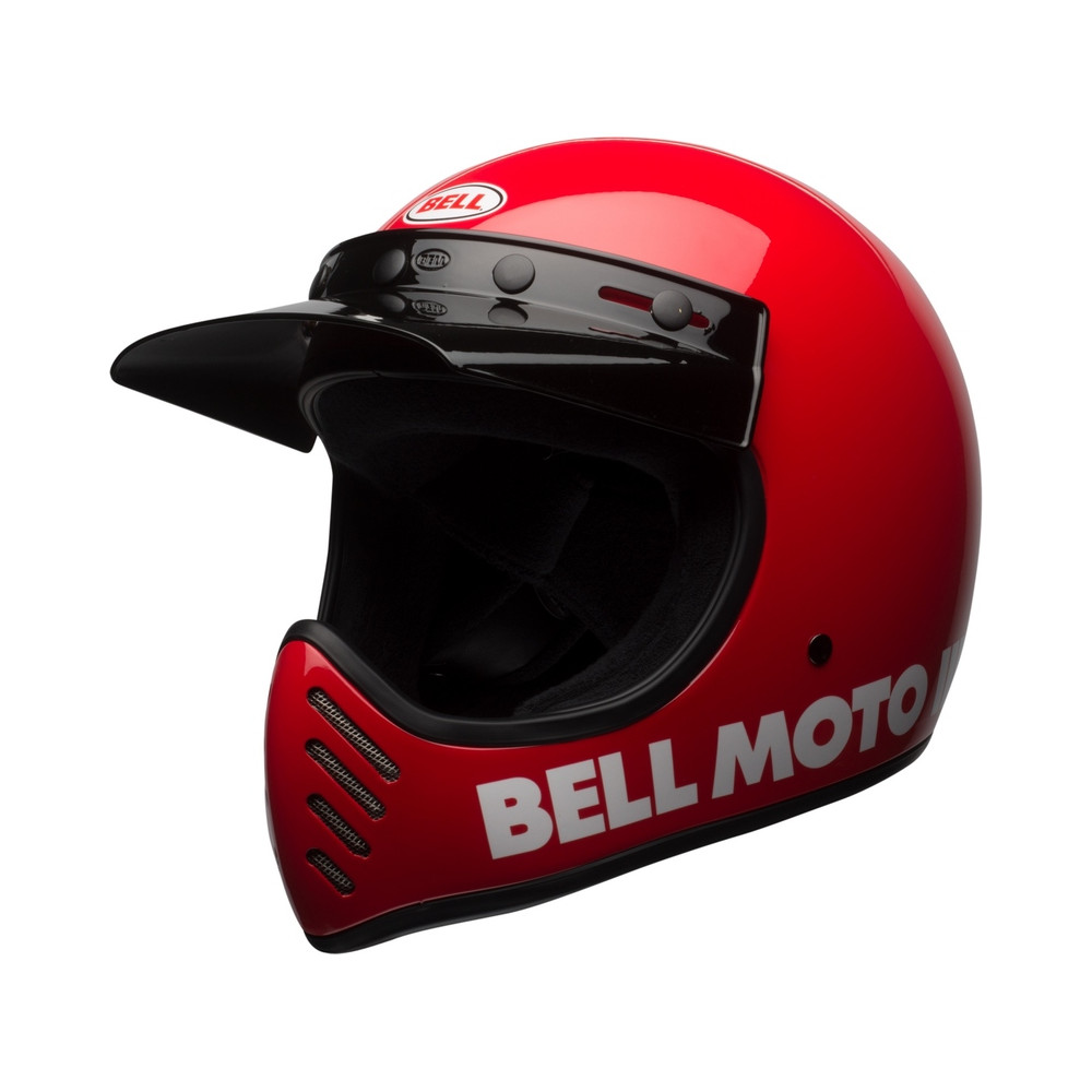 Casque BELL Moto-3 Classic - Rouge brillant