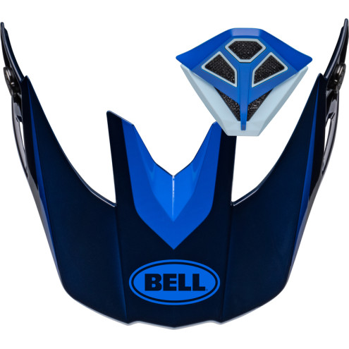 Kit visière et ventilation de bouche BELL Moto10 Spherical MECHANT - Bleu