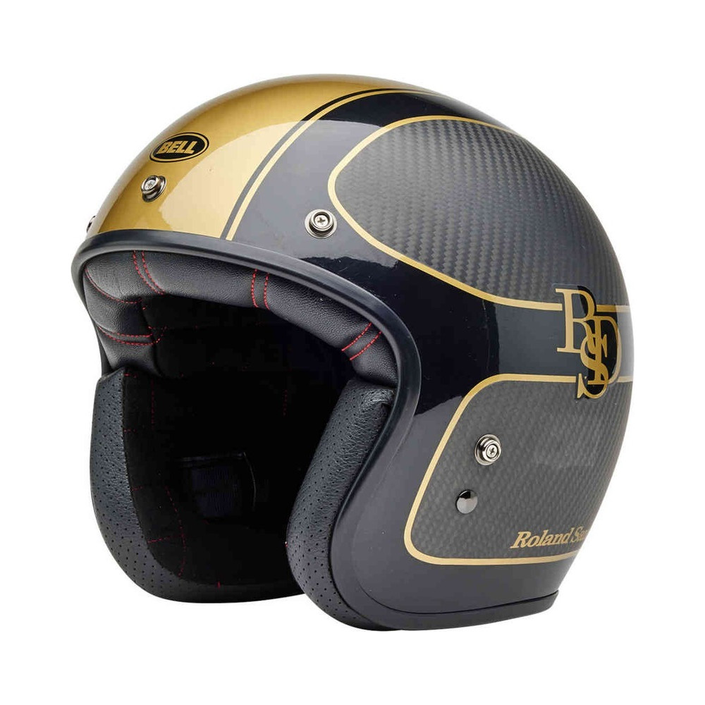 Casque BELL Custom 500 Carbon - RSD Checkmate Matte Gloss Black/Gold