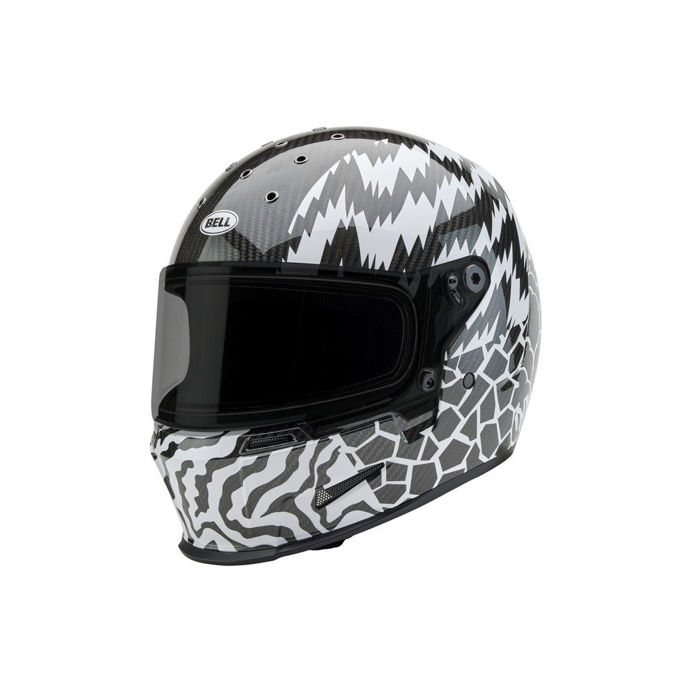 Casque BELL Eliminator Carbon - Deathspray Gloss Black/White/Black