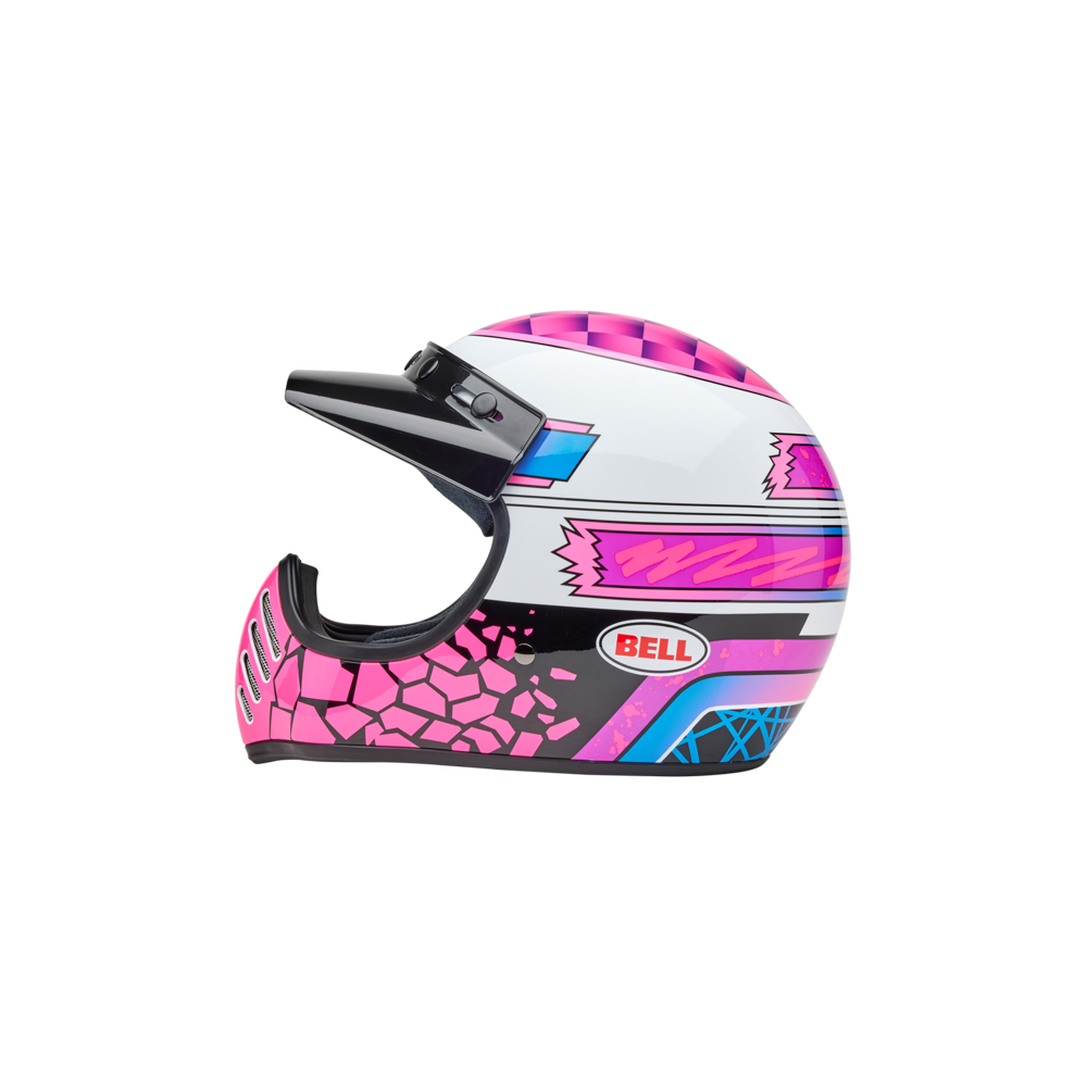Casque BELL Moto-3 - Deathspray Gloss Pink Purple