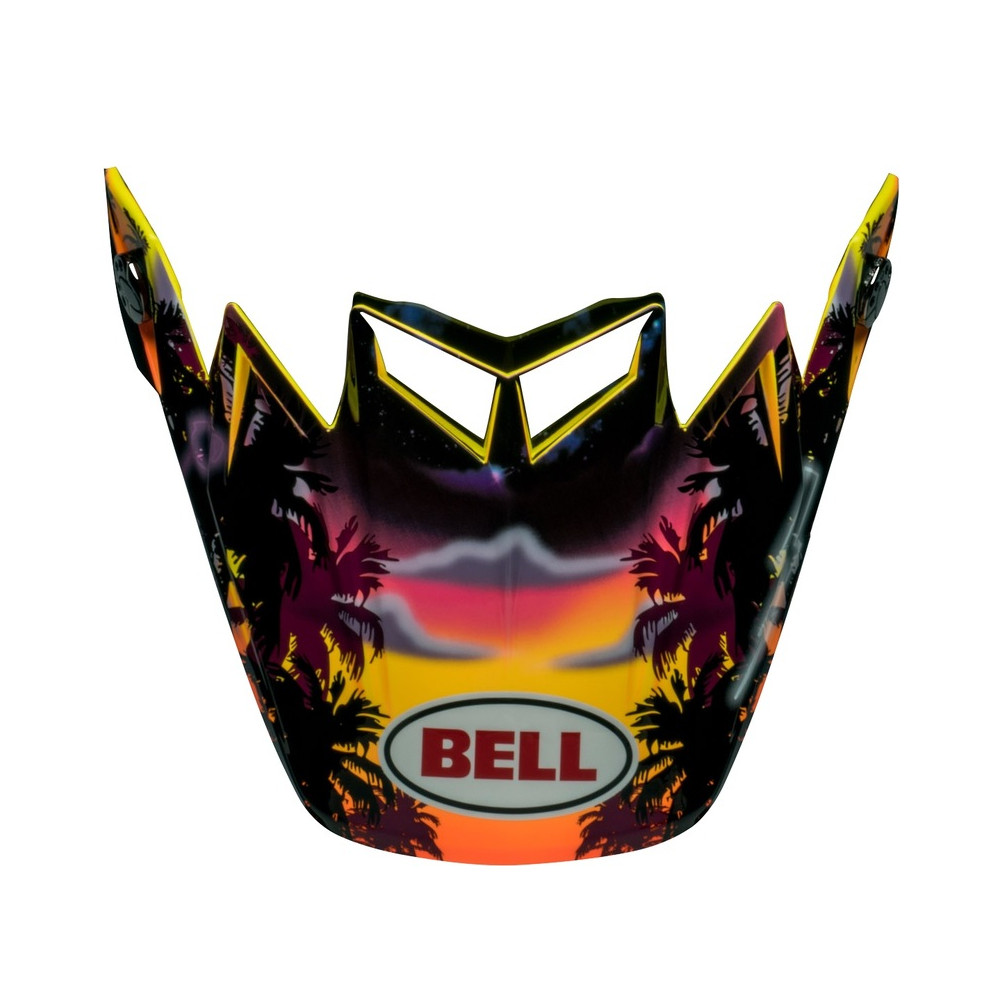 Visière BELL Moto-9S Flex - Tagger Tropical Fever Gloss Yellow/Orange
