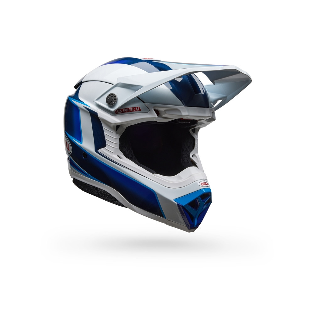 Casque BELL Moto-10 Spherical - Tomac 25 Gloss Blue/White