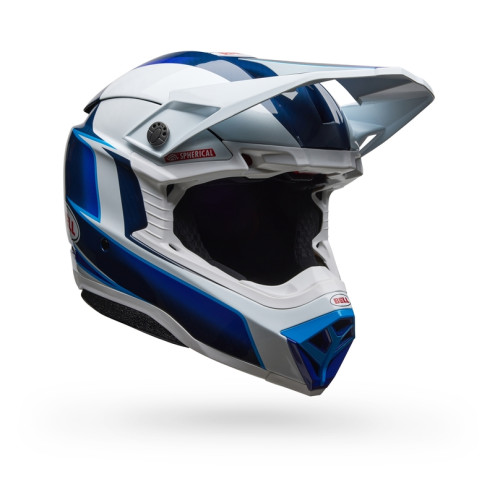 Casque BELL Moto-10 Spherical - Tomac 25 Gloss Blue/White