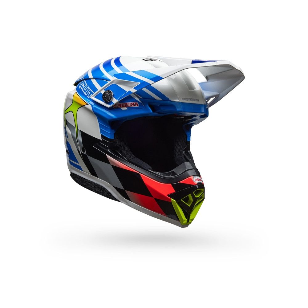 Casque BELL Moto-10 Spherical - Pro Circuit 25 Gloss Blue/White