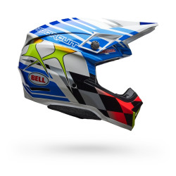 Casque BELL Moto-10 Spherical - Pro Circuit 25 Gloss Blue/White
