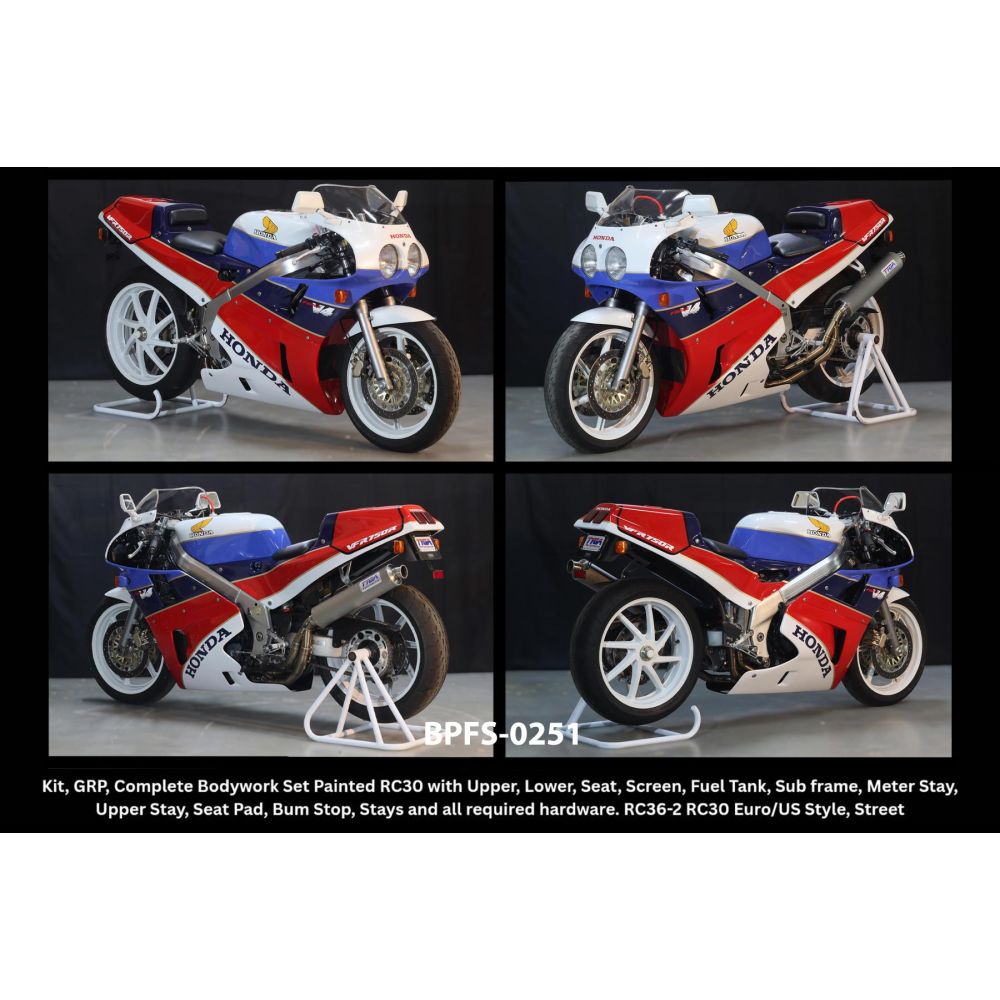 Kit carénage Route peint - Honda VFR 750 RC36-2 conversion RC30 EURO/US