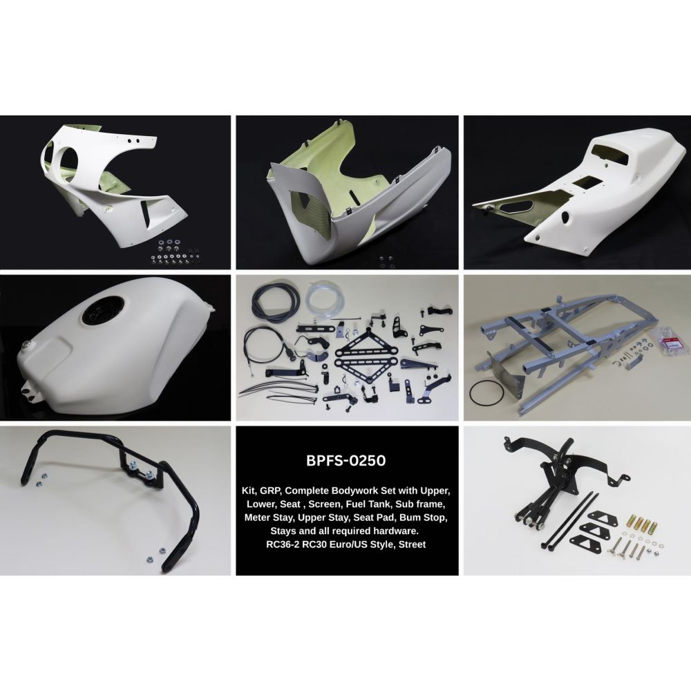Kit carénage Route brut - Honda VFR 750 RC36-2 conversion RC30 EURO/US