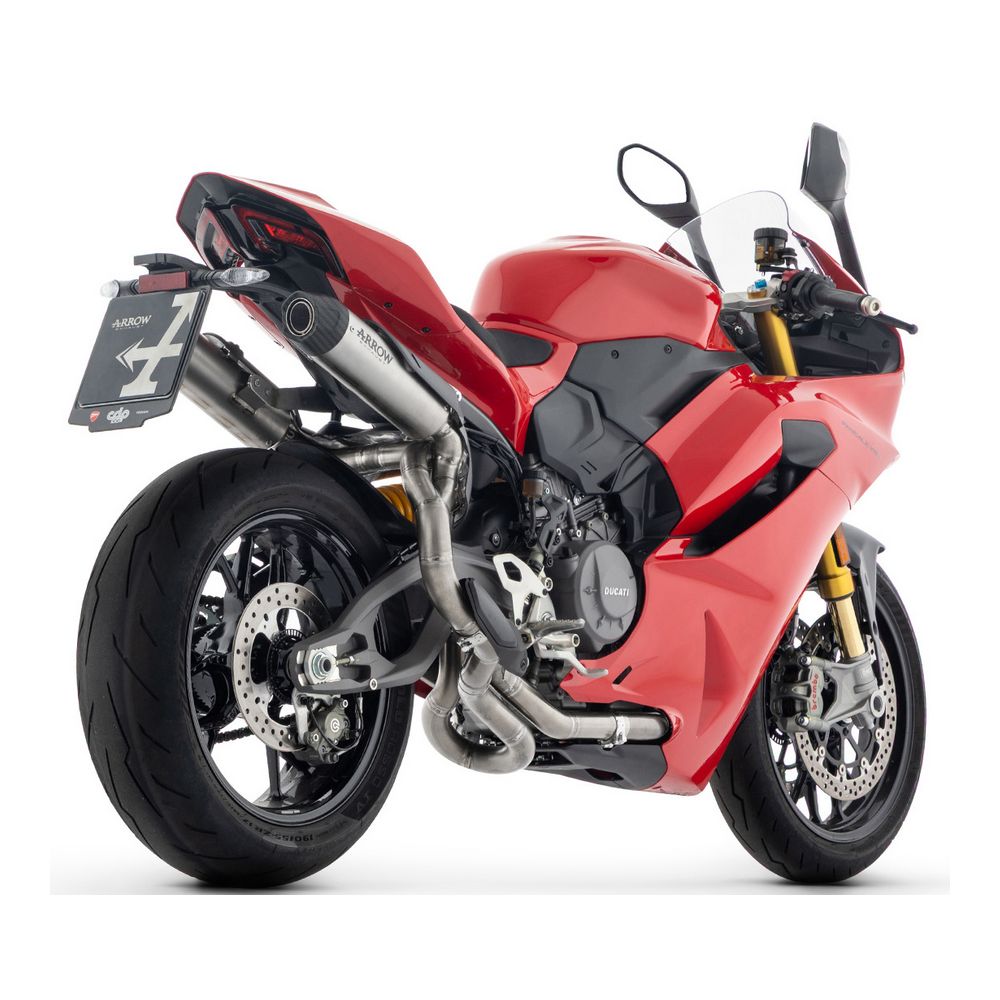 Echappement Arrow Round Sil titane Homologué - Ducati Panigale V2 / V2S 2025
