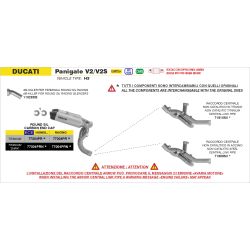 Echappement Arrow Round Sil titane Homologué - Ducati Panigale V2 / V2S 2025