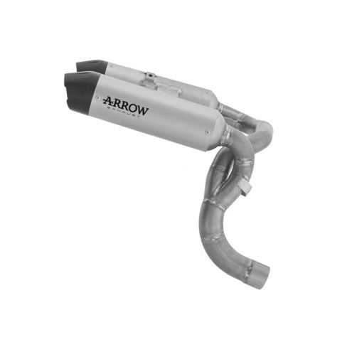 Echappement Arrow Round Sil titane noir Racing - Ducati Panigale V2 / V2S 2025