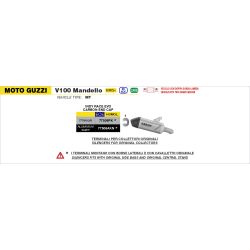 Echappement Arrow Indy Race titane - MOTO GUZZI STELVIO / V100 MANDELLO 2025