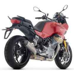 Echappement Arrow Indy Race alu noir - MOTO GUZZI STELVIO / V100 MANDELLO 2025