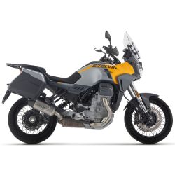 Echappement Arrow Indy Race alu noir - MOTO GUZZI STELVIO / V100 MANDELLO 2025