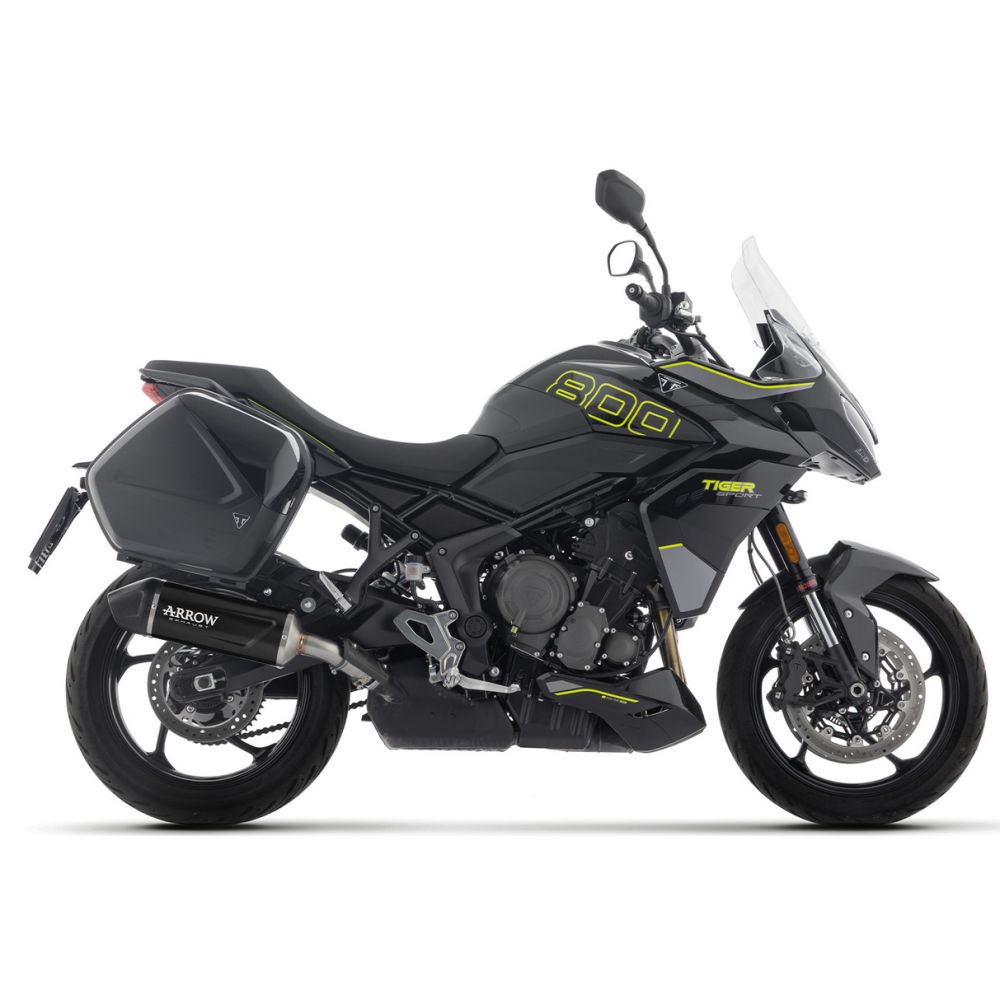 Silencieux Arrow Indy Race Alu noir - Triumph 800 Tiger Sport 2025