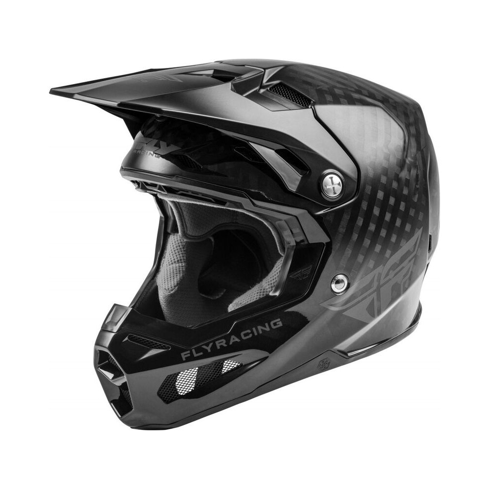 Casque FLY RACING Formula Noir Carbon Brillant Enfant L
