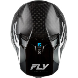Casque FLY RACING Formula S Carbon Byte - Black Carbon/gris/argent