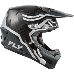 Casque FLY RACING Formula S Carbon Byte - Black Carbon/gris/argent