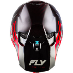 Casque FLY RACING Formula S Carbon Byte - Red Carbon/gris