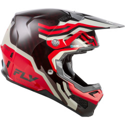 Casque FLY RACING Formula S Carbon Byte - Red Carbon/gris