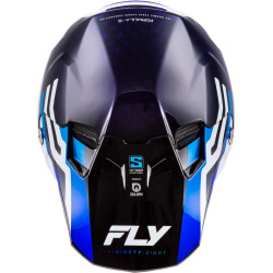 Casque FLY RACING Formula S Carbon Byte - Blue Carbon/blanc