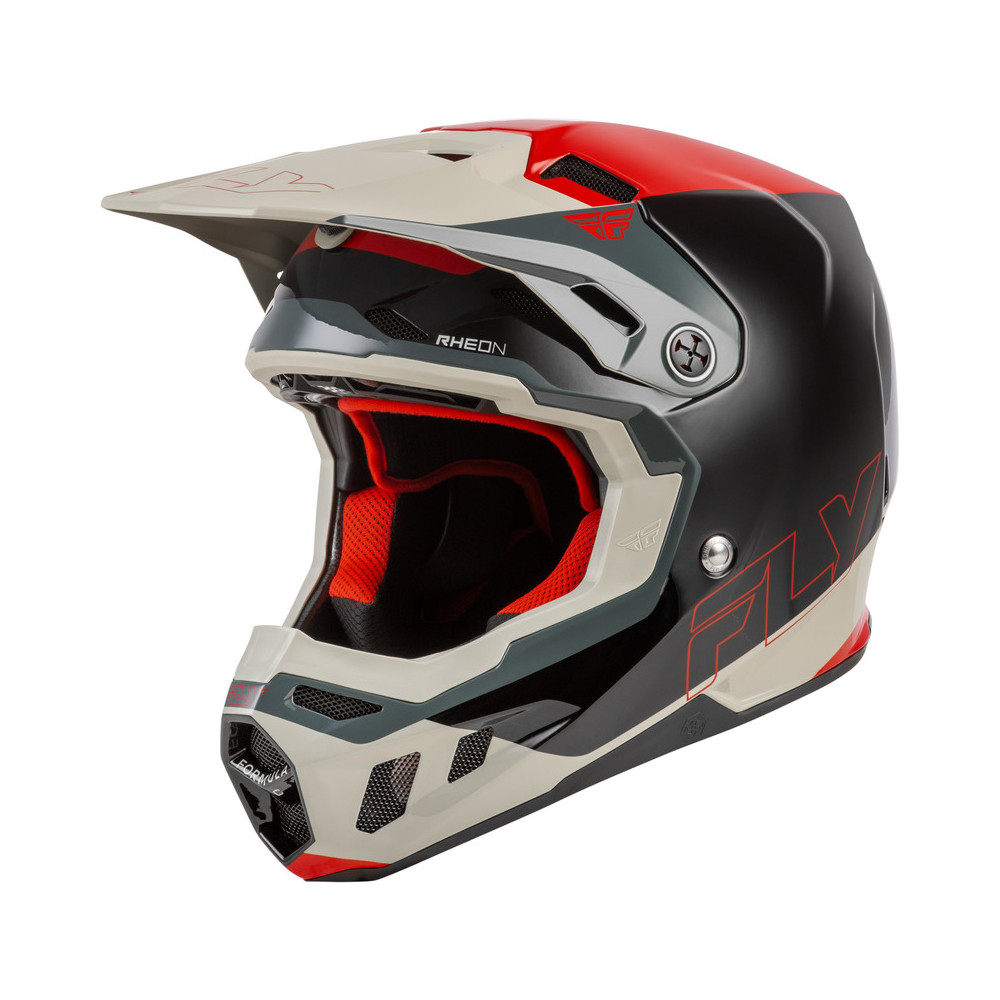 Casque FLY RACING Formula CC Glide - noir/rouge/gris