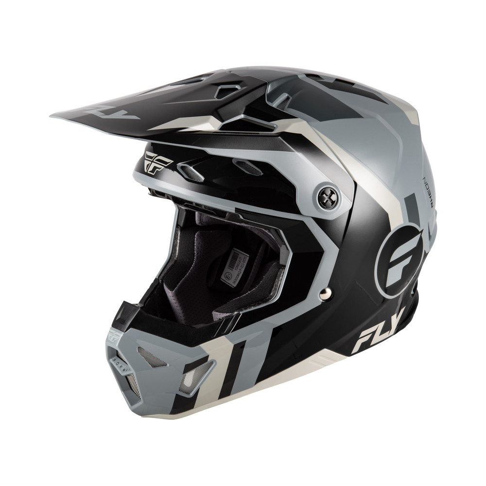 Casque FLY RACING Formula CP Seal - noir/gris