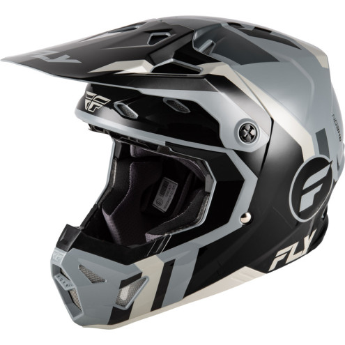 Casque FLY RACING Formula CP Seal - noir/gris