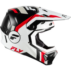 Casque FLY RACING Formula CP Seal - blanc/noir/rouge