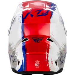Casque enfant FLY RACING Kinetic Drip - rouge/blanc/bleu