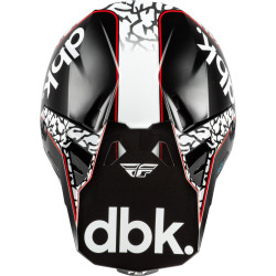 Casque FLY RACING Formula CP Special Edition DBK - noir/blanc/rouge