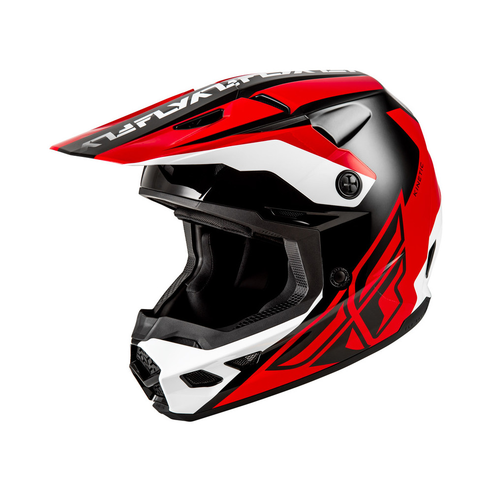 Casque FLY RACING Kinetic Crest - rouge/noir/blanc